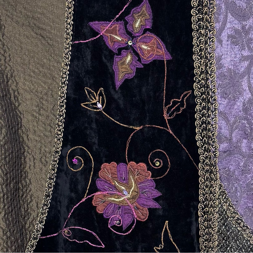 Flashback Vintage Beaded Chenille Patchwork‎ Jack… - image 7